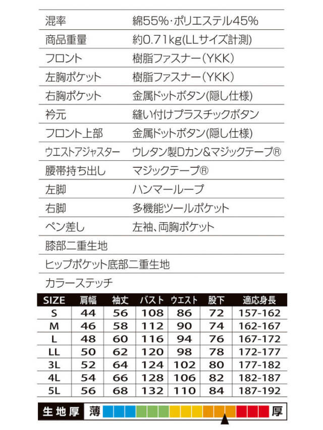 つなぎ AUTO-BI オートバイ 長袖つなぎ服 22020 帯電防止｜作業