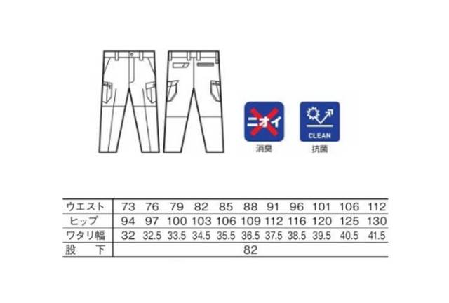 Jawin 自重堂51902ノータックカーゴパンツ｜作業服・作業着の総合通販