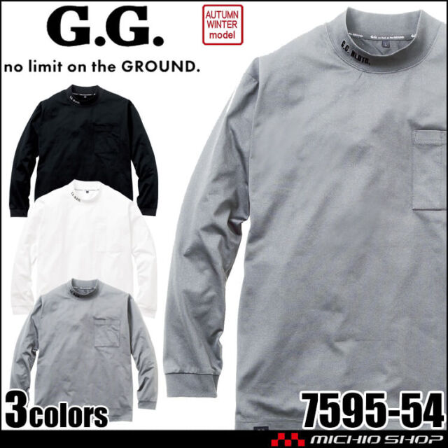 SOWA 桑和 G.GROUND ジーグラウンド 長袖モックネックTシャツ 7595-54 秋冬 2026年秋冬新作