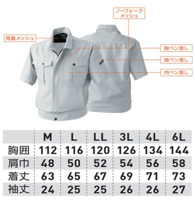 SOWA 桑和 半袖ブルゾン 971 作業服 作業着 春夏 制電性 イージーケア
