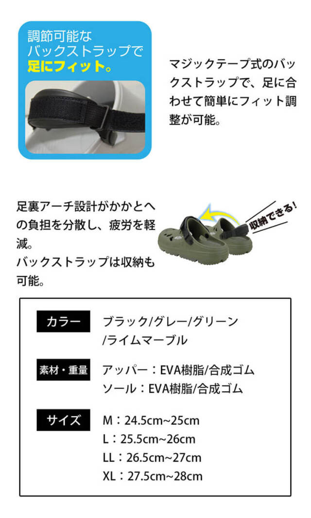 柔らかいリカバリーサンダル EVAラバー SK4930 KITA 喜多