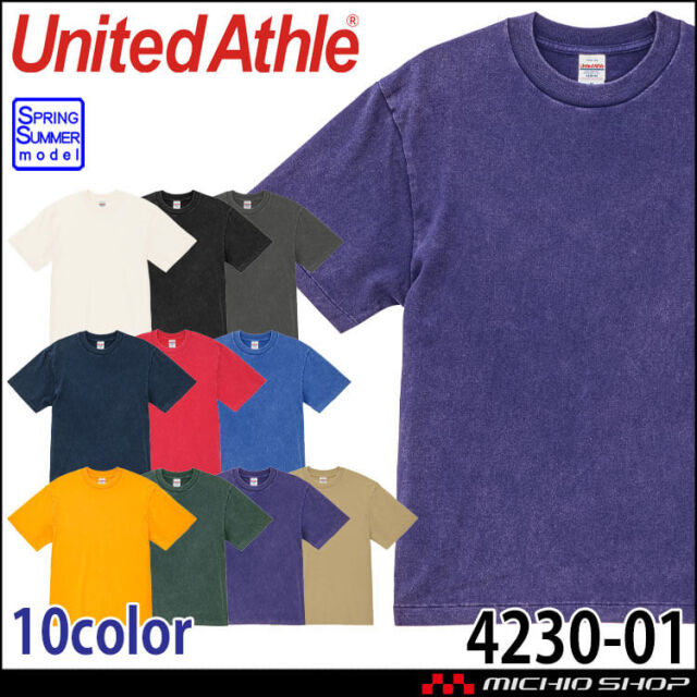 United Athle CAB ユナイテッドアスレ 4230-01 6.2オンス オープンエンド フェードウォッシュ Tシャツ 男女兼用 春夏 2026年春夏新作