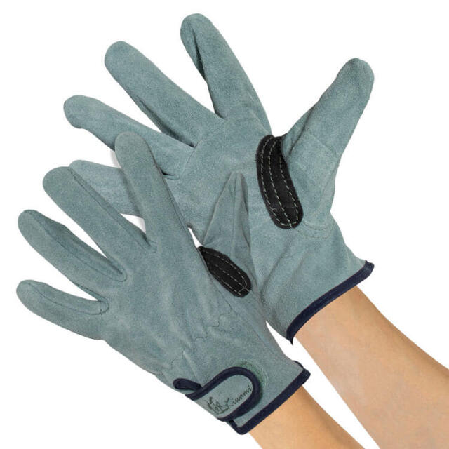 作業用手袋 指先の極PRO KS863 オイル牛本革 背縫い 手首ベルト