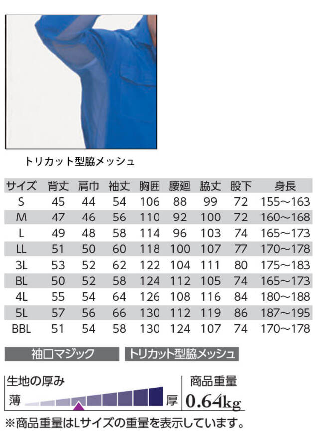 長袖つなぎ 700 クレヒフク KURE 春夏 作業服 作業着｜作業服・作業着
