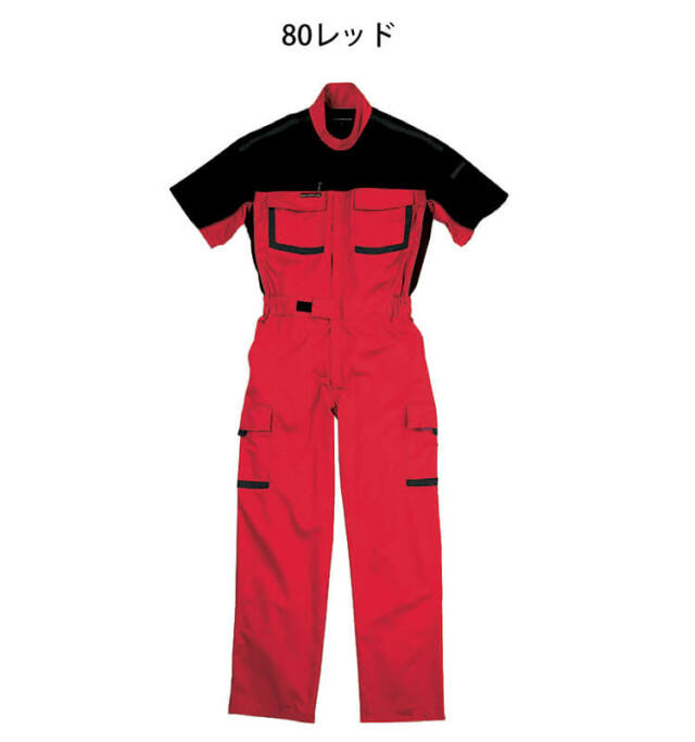 半袖つなぎ 半袖ツナギ ピットスーツ カジュアル半袖つなぎ ツナギ服