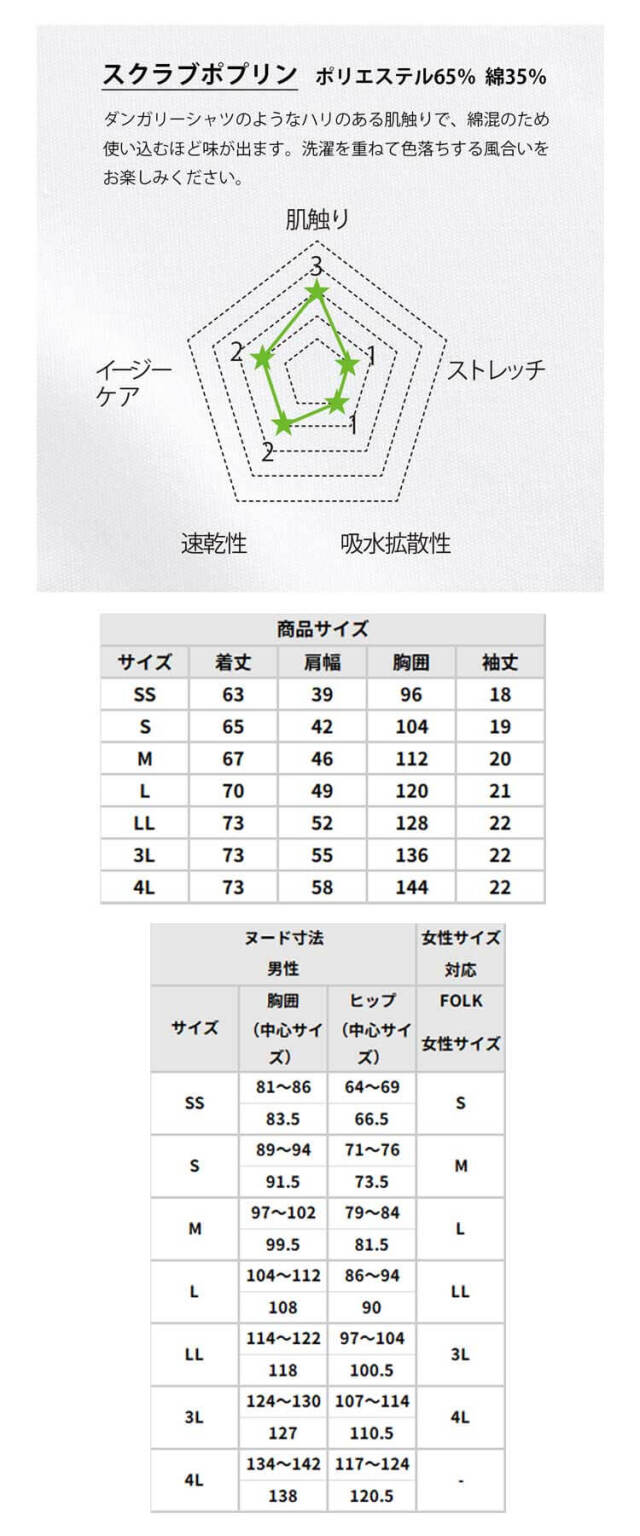 医療 介護 看護 制服 FOLK フォーク PANTONE パントン スクラブ 男女