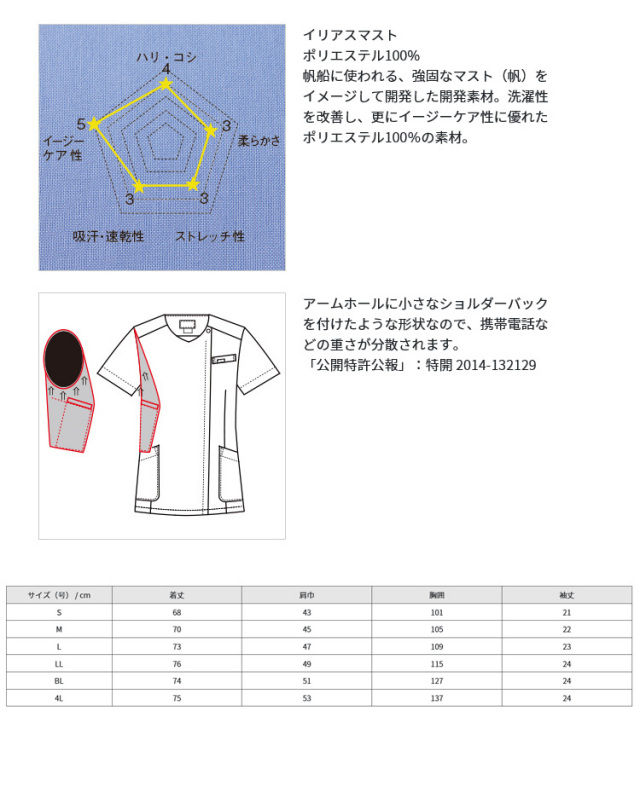 医療 介護 看護 制服 FOLK フォーク ジップスクラブ GOOD DESIGN