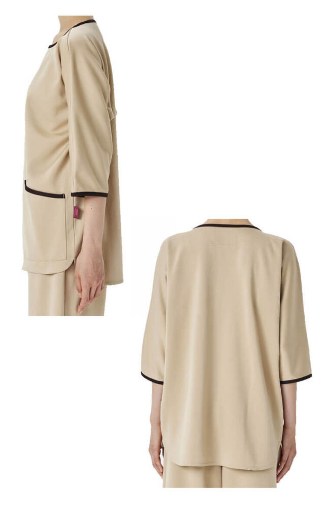 医療 介護 看護 制服 FOLK フォーク 検診衣 男女兼用 7086BK