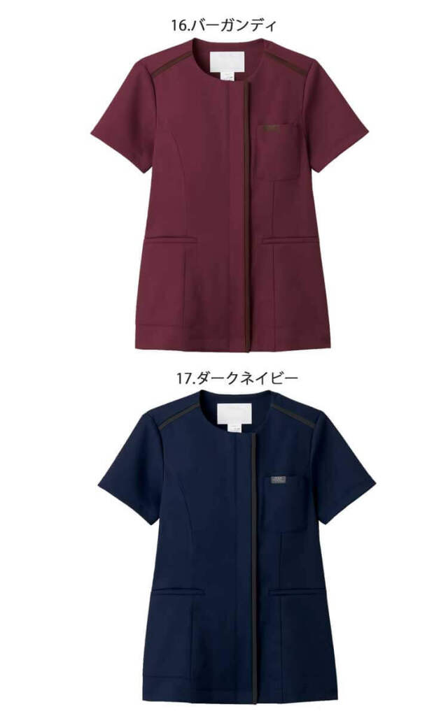 専用JH96鑑ソ付.JG274鑑付★2点セット 医療 介護 看護 制服 FOLK フォーク ジップスクラブ 7109SC