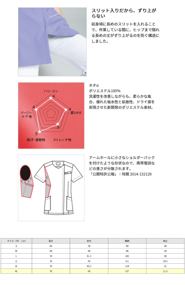 医療 介護 看護 制服 FOLK フォーク ジップスクラブ GOOD DESIGN