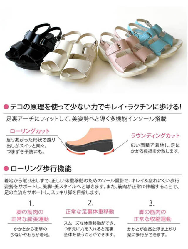 ロセッティ☆サンダル※準備中 靴 シューズ 医療 事務 ディーフェイズ Re:getA Work リゲッタ・ワーク