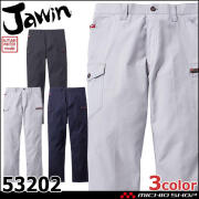 ちゃこ Jawin ジャウィン ストレッチノータックカーゴパンツ 53202 自重