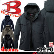 [予約]BURTLE バートル フーディジャケット 3270 サイズS～XXL 秋冬 軽防寒 2026年秋冬新作