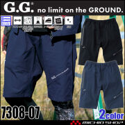 G.GROUND ジーグランド ハーフパンツ 7308-07 春夏 作業着 作業服 パンツ 軽量 吸汗速乾 ストレッチ  桑和 SOWA S～LLサイズ