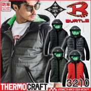 [送料無料][在庫限り][即日発送]防寒着 バートル BURTLE サーモクラフト 防風フーディジャケット(単品) 3210 THERMOCRAFT サイズS～XL