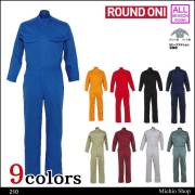 ツナギ作業服 ROUND ONI 長袖つなぎ 210 丸鬼商店