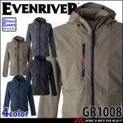 作業服 作業着 EVENRIVER イーブンリバー コーデュラストレッチパーカー GR1008 春夏 2025年秋冬新作