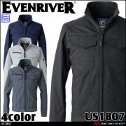 作業服 作業着 EVENRIVER イーブンリバー 春夏 ドライストレッチジャケット US1807 2026年春夏新作