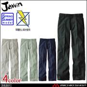 作業服 Jawin ジャウィン ワンタックパンツ 55201 春夏 自重堂
