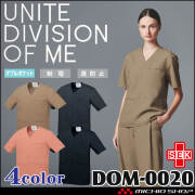 制服 医療 看護 美容 エステ クリニック UNITE DIVISION OF ME スクラブ 半袖 兼用 DOM-0020 ユナイト 