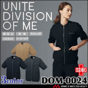 制服 医療 看護 美容 エステ クリニック UNITE DIVISION OF ME ファスナースクラブ 半袖 兼用 DOM-0024 ユナイト 