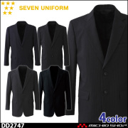 飲食サービス系ユニフォーム セブンユニフォーム レディース ジャケット DD2748 LUX リュクス SEVEN UNIFORM 白洋社 飲食サービス系ユニフォーム セブンユニフォーム レディース