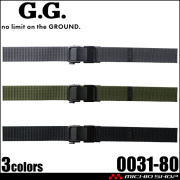 G.GROUND ジーグラウンド ロック式バックルベルト 0031-80 桑和 SOWA 作業用 小物 2025年秋冬新作