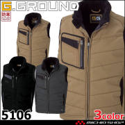 防寒着 桑和 SOWA 防寒ベスト 5106 軽防寒 作業服 秋冬 G.GROUND ジーグランド
