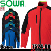 防寒着 SOWA 桑和 防寒ブルゾン 7524-00 作業服 作業着 制電 ストレッチ ECO 秋冬