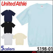United Athle  CAB ユナイテッドアスレ 8.2オンス ショートスリーブ スウェット（裏パイル） 5198-01 綿素材 半袖
