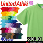 United Athle  CAB ユナイテッドアスレ 通年 ドライ Tシャツ 半袖〈アダルト〉 5900-01 サイズ5XL・6XL ポリエステル 男女兼用 学祭 カラフル 吸水速乾