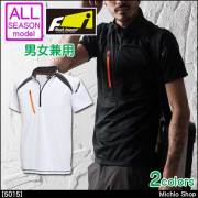 作業服 藤和 FLASH ショートスリーブハーフジップ 春夏 5015 半袖シャツ ニットシャツ TS DESIGN