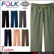 医療 介護 看護 制服 FOLK フォーク Dickies ディッキーズ ストレートパンツ 5019SC