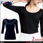 インナー FOLK フォーク PANTONE パントン レディスカットソー(7.5分袖) 9001