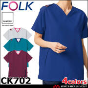 医療 介護 看護 制服 FOLK フォーク PANTONE パントン スクラブ CK702