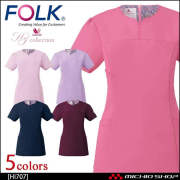 医療 介護 看護  制服 エステ Wacoal ワコール レディススクラブ HI707 FOLK フォーク