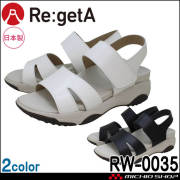 靴 シューズ 医療 事務 ディーフェイズ Re:getA Work 厚底EVAサンダル RW-0035 レディース オフィス ナース 日本製 軽量