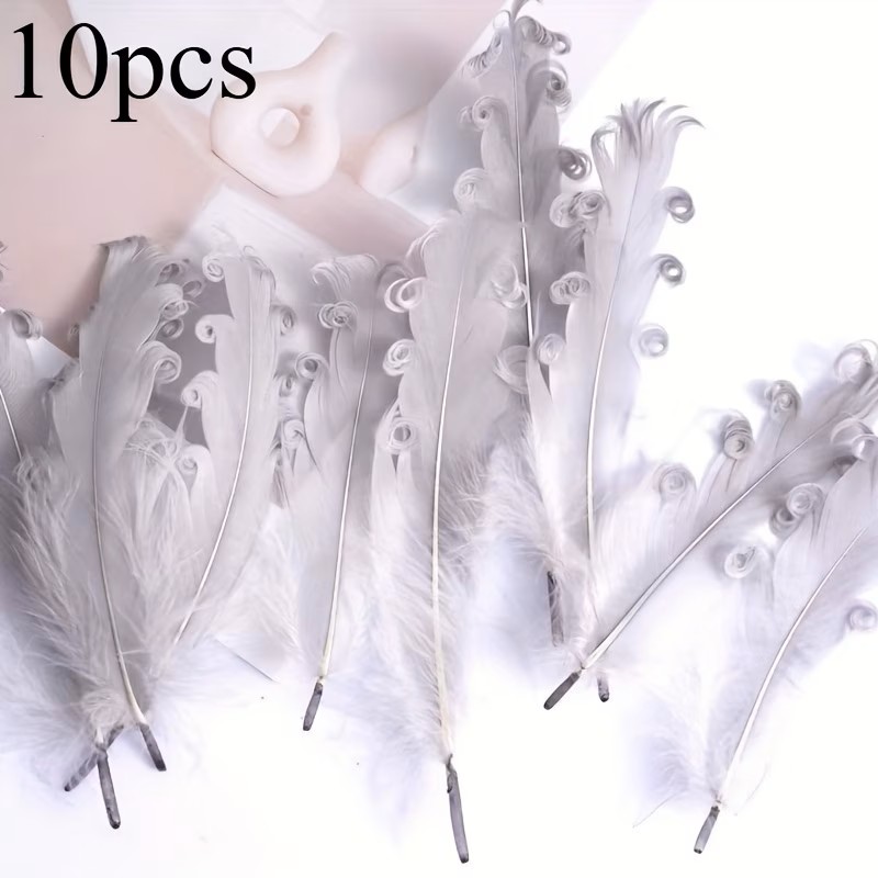 カラフルデコレーションフェザー 10本セット