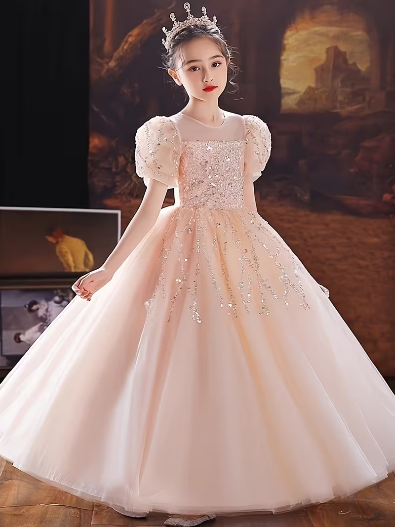 キッズスパンコールプリンセスドレス
