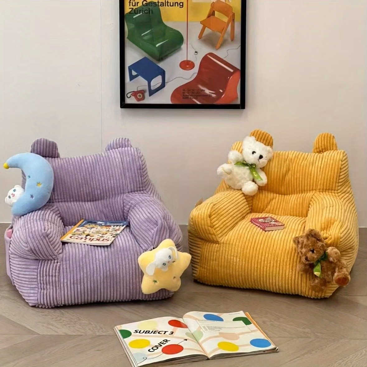 ミニサイズふわふわキッズソファ