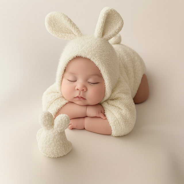 うさぎロンパースセット