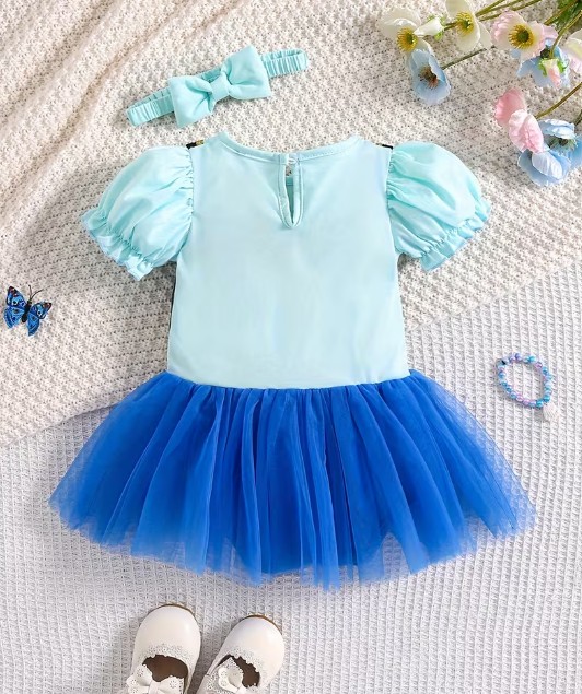 北欧プリンセス風ロンパースドレス