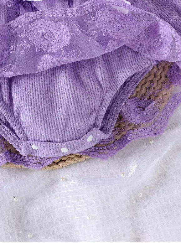 ソックス＆ヘッドバンド付きロンパースドレス キャンディースリーブ