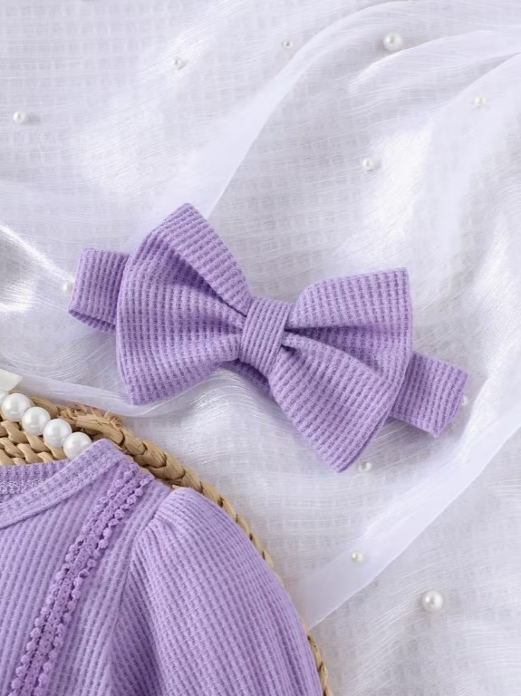 ソックス＆ヘッドバンド付きロンパースドレス キャンディースリーブ