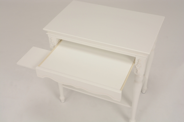 ハンプトンII パソコンデスク 幅70cm アンティークホワイト 商品画像2