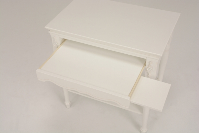 ハンプトンII パソコンデスク 幅70cm アンティークホワイト 商品画像3