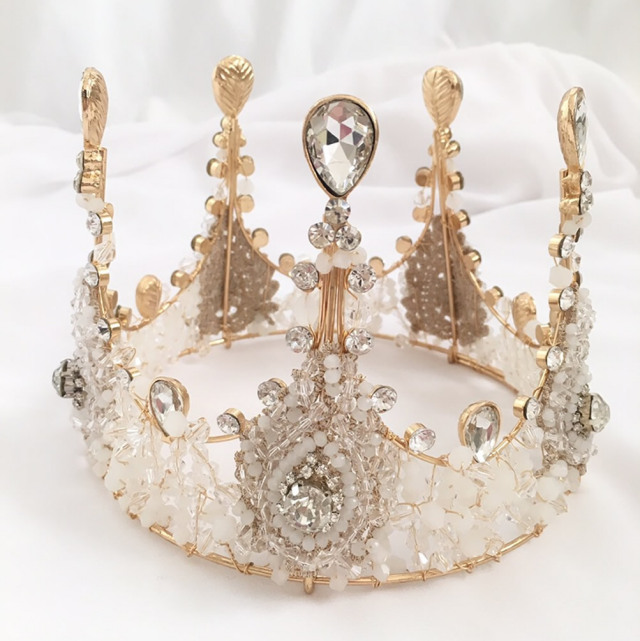 ビジュークラウン お姫様ラグジュアリーなキラキラ王冠