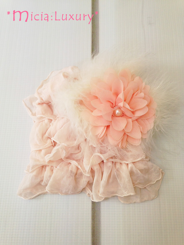 レンタルドレス 新生児ベビーの退院 お宮参り 初お披露目のセレモニーラグジュアリーおくるみドレス ビーニーハットセットレンタル