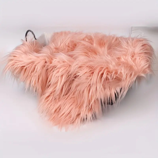 ふわふわフェイクファーブランケット 50cm×60cm