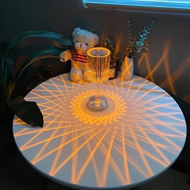 充電式 クリスタルタッチテーブルランプ